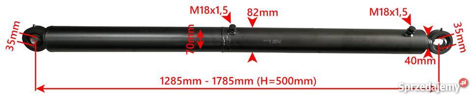 Siłownik Hydrauliczny SMT2H 70x40 Skok 500mm kujawsko-pomorskie Solec Kujawski