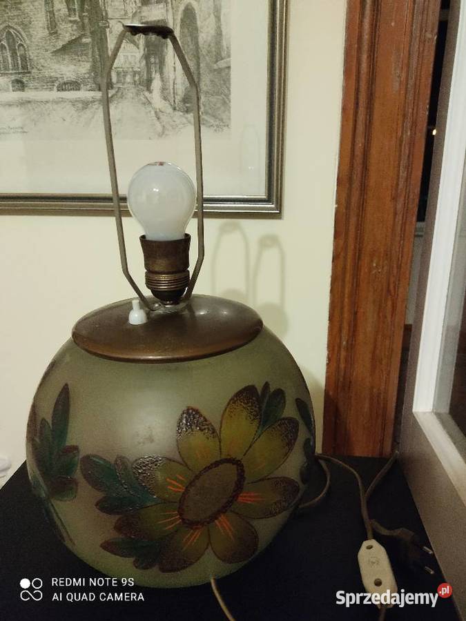 Lampa stołowa szklana Sopot