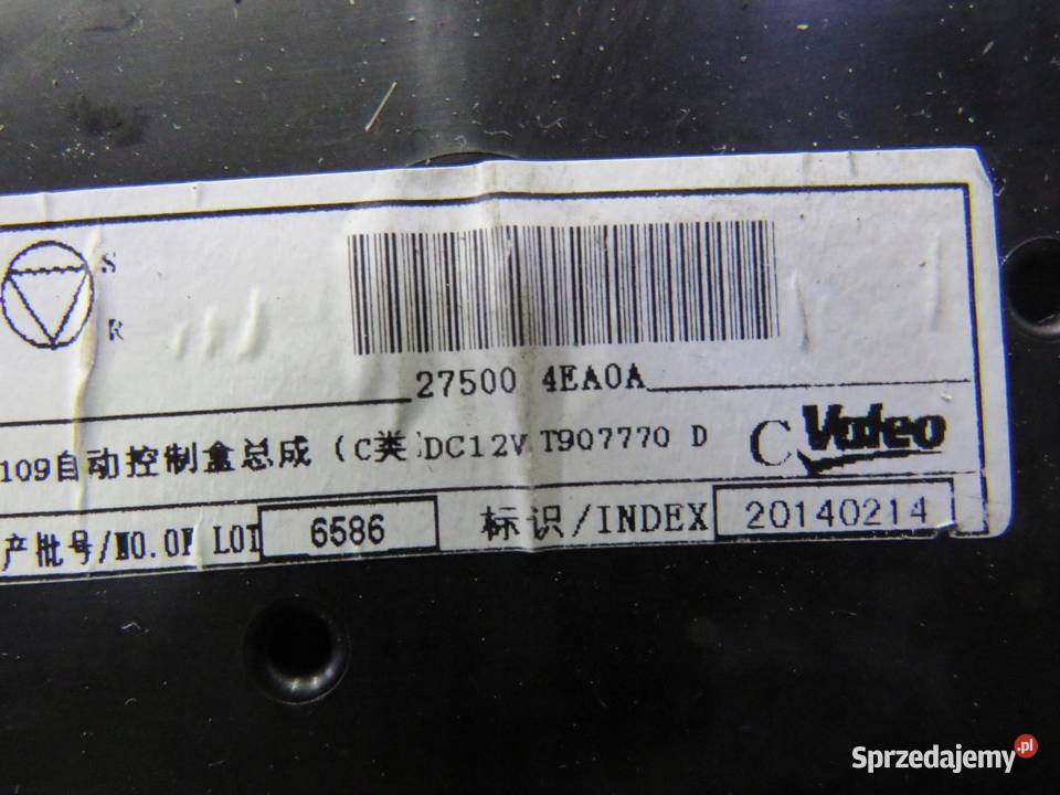 PANEL KLIMATYZACJ QASHQAI J11 275004EA0A osobowe Wyposażenie wnętrza