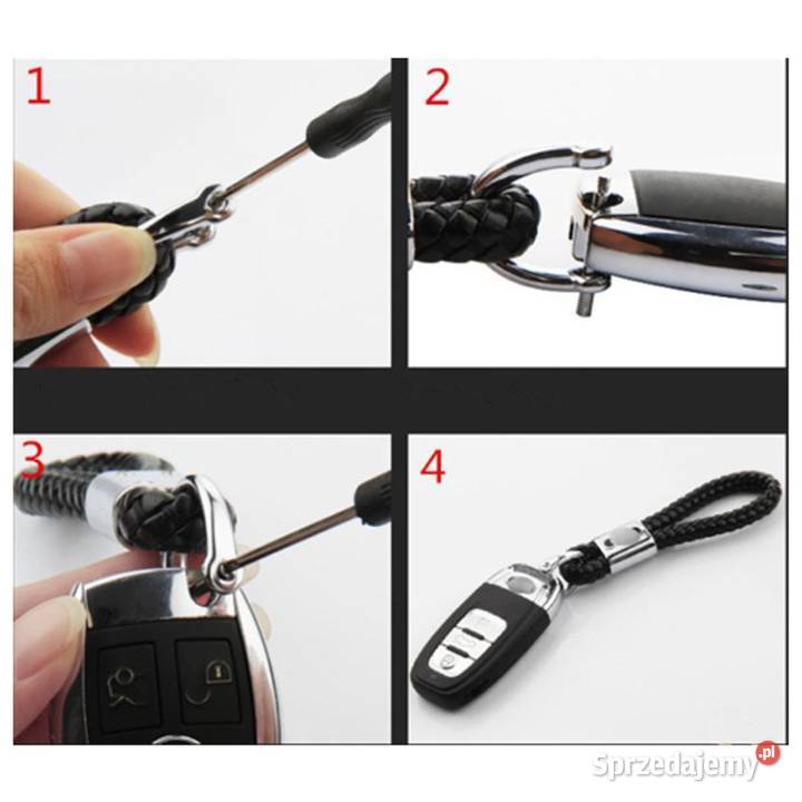 BRELOK Breloczek do kluczy Mercedes Skóra