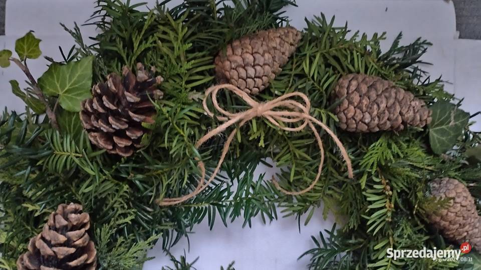 Ekowianek Wianek świąteczny bożonarodzeniowy Wianki Koszyce