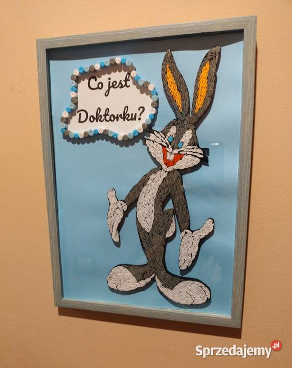 Królik Bugs Obrazek Ramka do pokoju dziecięcego Zamość