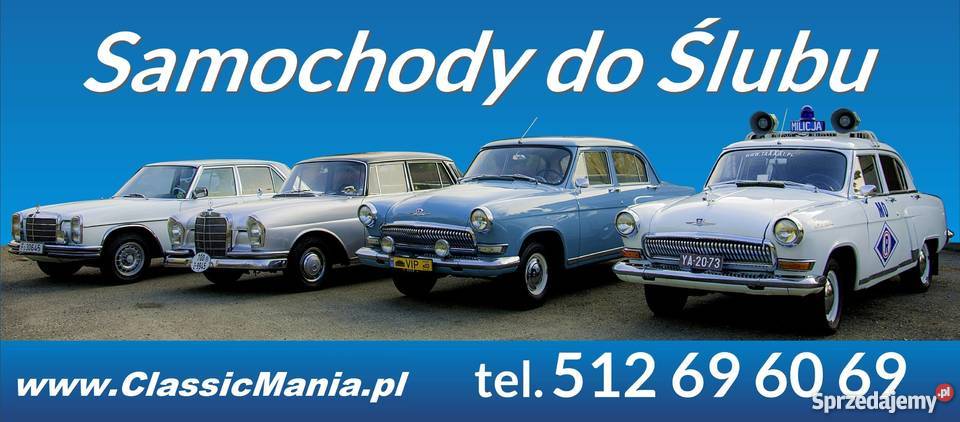 Auto do ślubu Wołga Mercedes zabytkowe prl