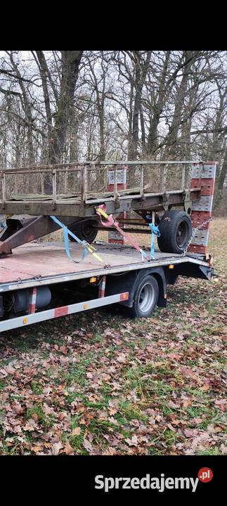 Rozrzutnik rama dwukółka uszkodzony Trzebnica sprzedam