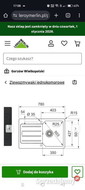 Zlewozmywak Franke Gorzów Wielkopolski sprzedam