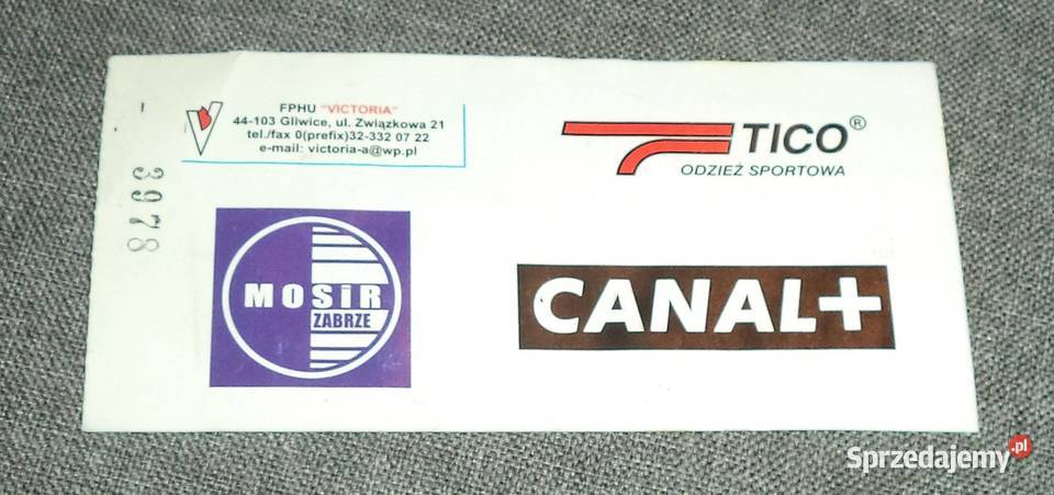 Górnik Zabrze proporczyk bilet piłka nożna śląskie