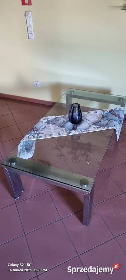 stolik kawowy ława szklana do salonu Ligota Turawska sprzedam