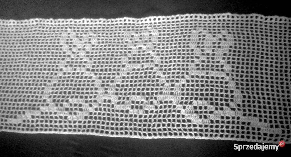 Szydełkowana dekoracja Trzy króliki tyłem Chojna