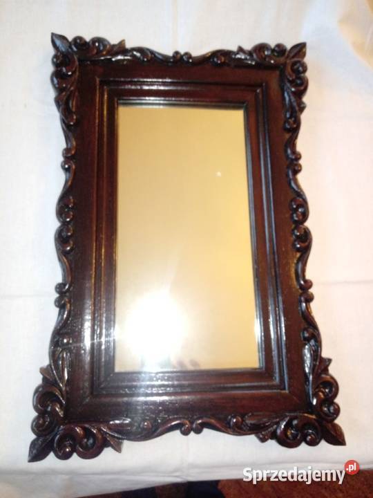 lustro rzeźbiona rama mazowieckie Piotrówek