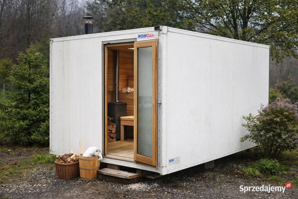 Sauna zewnętrzna baza do wykonania z konenera Sauny