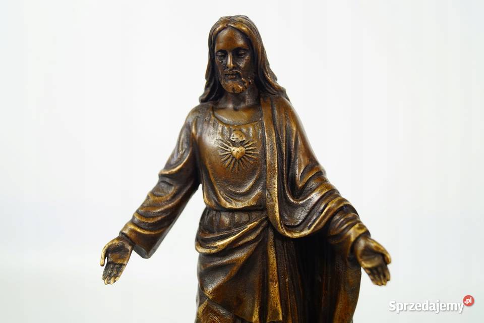 JEZUS CHRYSTUS figura z brązu rzeźba biblia Gizałki