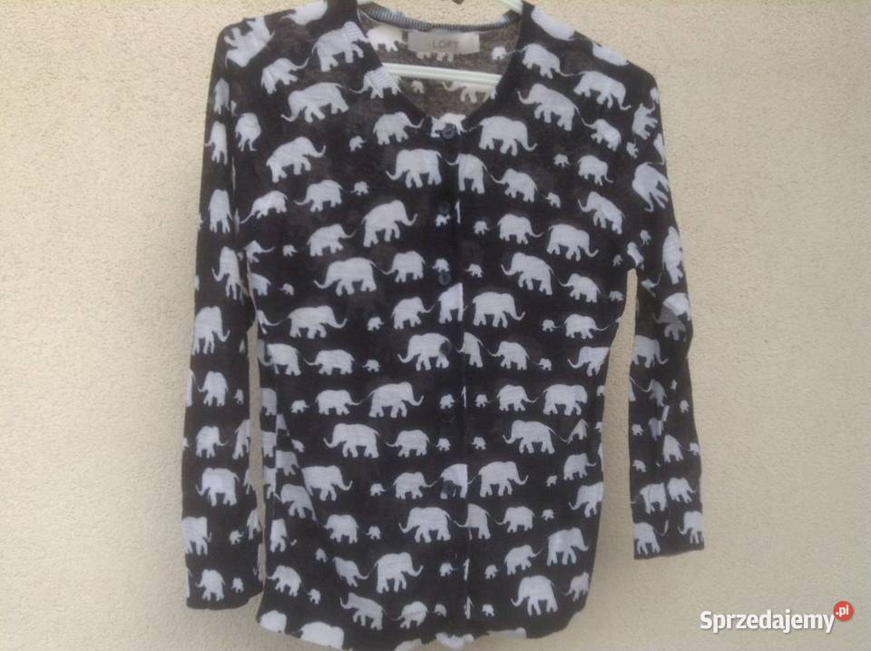 Markowy LOFT sweterek damski z dzianiny M
