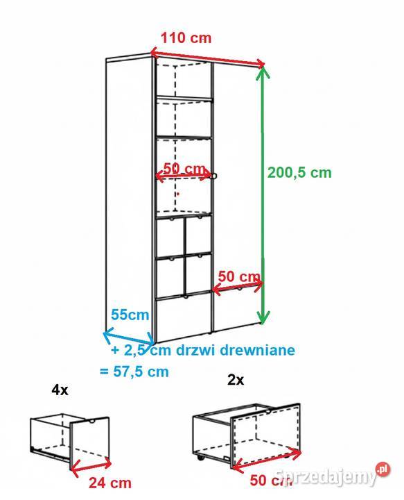 IKEA szafa RAKKE drewniana półki szuflady Warszawa