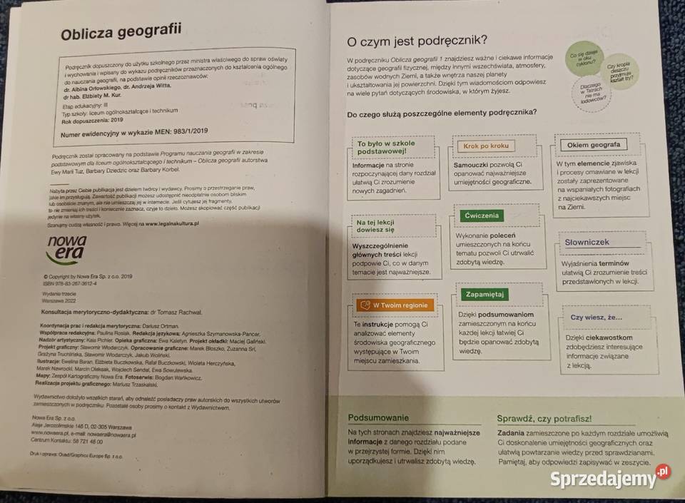 Oblicza geografii 1 podręcznik geografia Kultura i Rozrywka Krzepice sprzedam