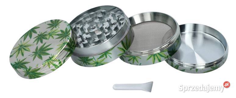 Srebrny Crusher Młynek do Tytoniu Grinder Ostrowy nad Okszą