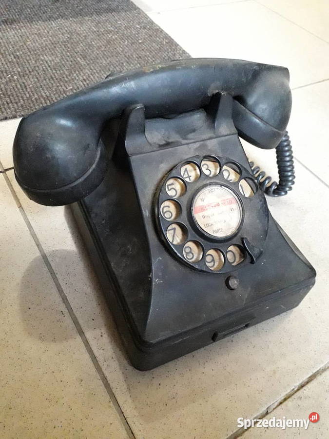 Bell Telephone zabytkowy czarny bakielitowy Warszawa