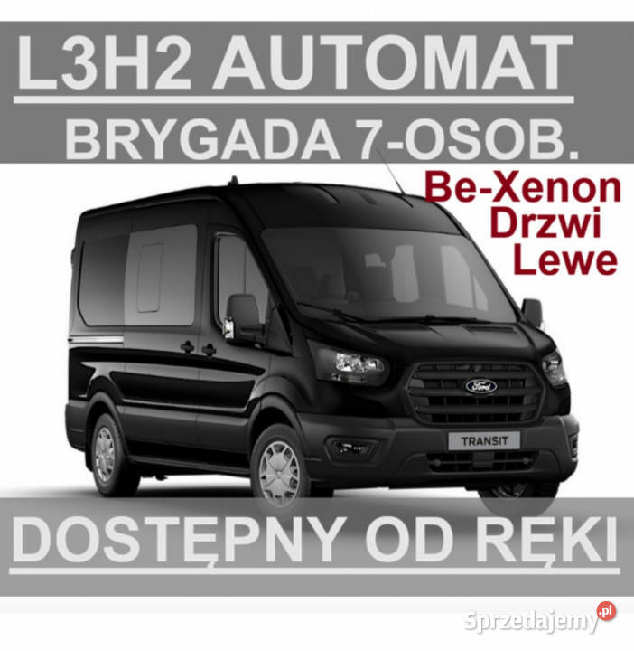 Ford Transit Automat 165 L3H2 Drzwi Lewe Brygad elektryczne szyby Szczecinek