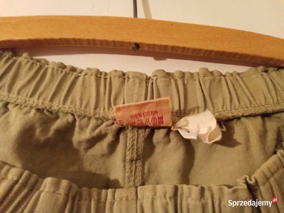 Spodnie zielone 34 100 bawełna w 34