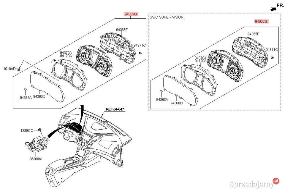 LICZNIK ZEGARY HYUNDAI i40 LIFT 940233Z640 17 osobowe