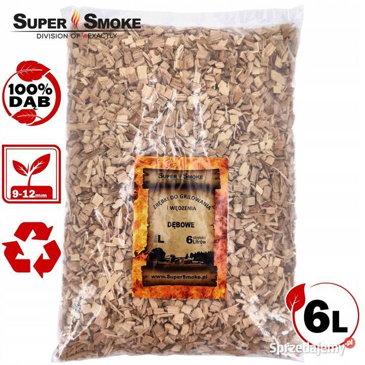 Zrębki Wędzarnicze Super Smoke DĄB KL10 912mm Białystok