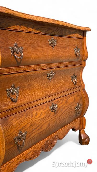 Stylowa brzuchata komoda na rzeźbionych nogach Gryfice sprzedam