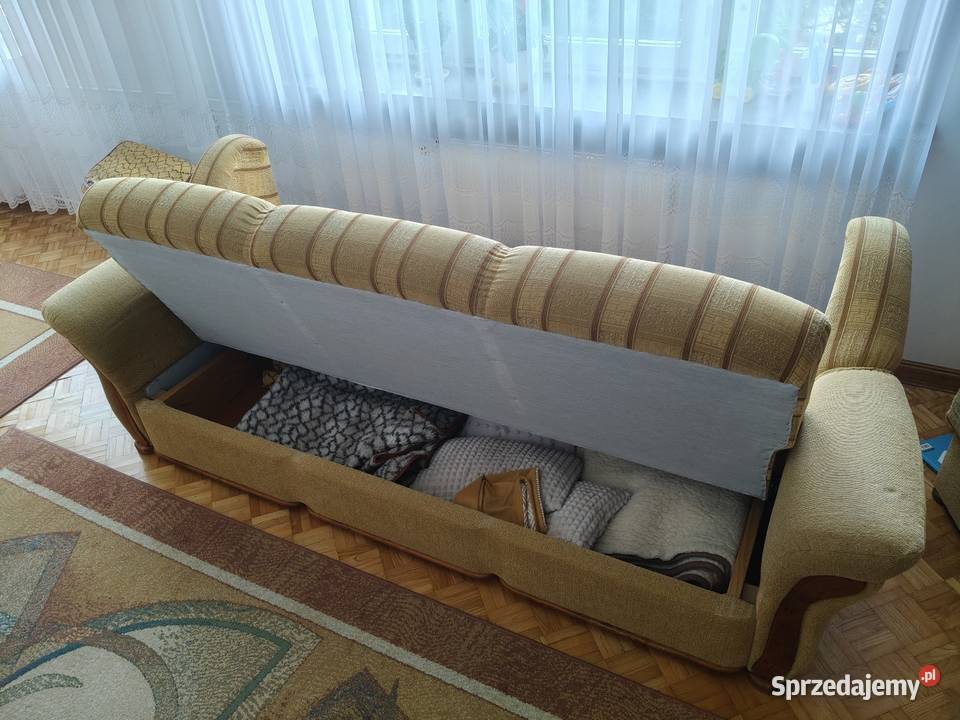 Kanapawersalka rozkładana z skrzynią solidna podlaskie Zambrów sprzedam