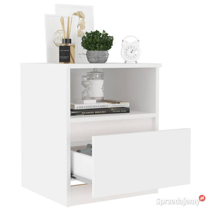 Szafki nocne 2 białe 40x40x50 materiał mazowieckie Warszawa sprzedam