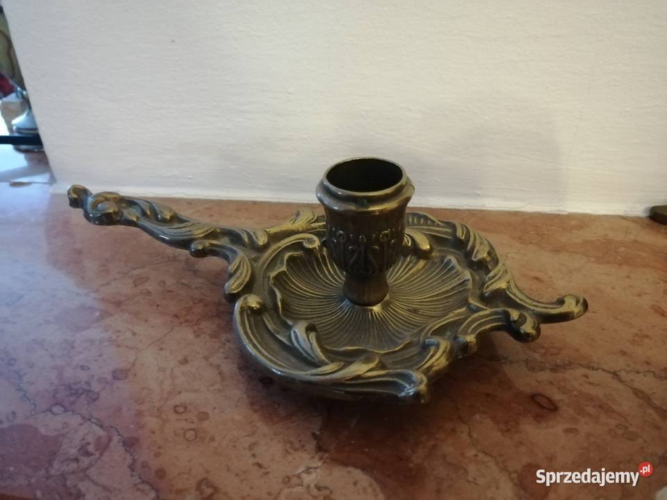 Unikatowy antyczny strojny kandelabr świecznik Warszawa