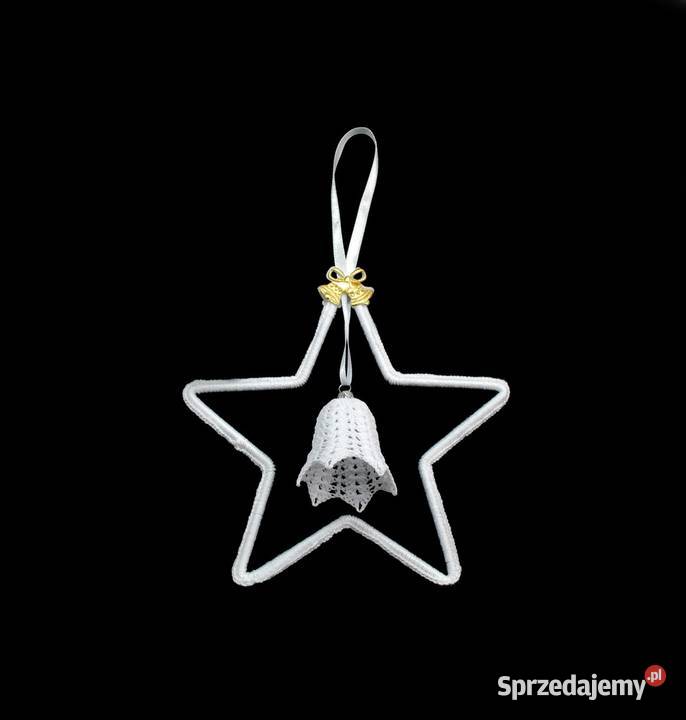 Zawieszka ozdoba na okno szydełkowa 18x18 Z185 opolskie