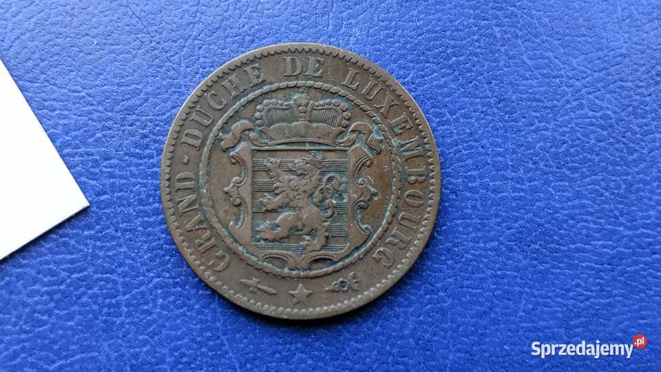 Stare monety 10 centym 1854 Luksemburg Lesko