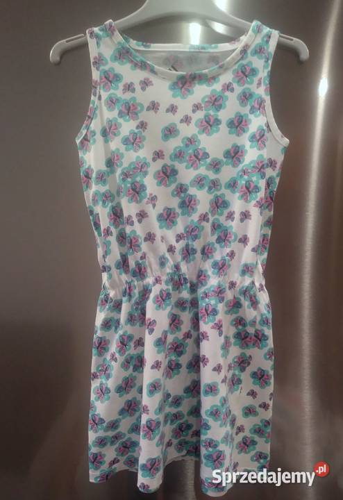 Sukienka na ramiączkach w motylki rozmiar 98104 Kraków