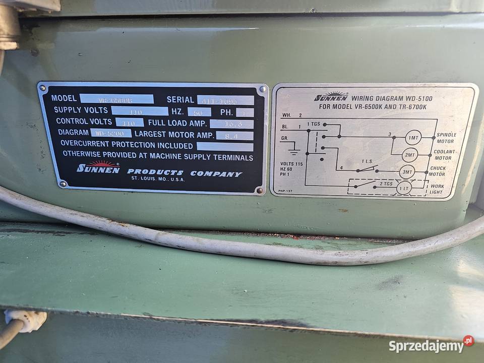 Szlifierka do zaworów Sunnen mazowieckie Warszawa sprzedam