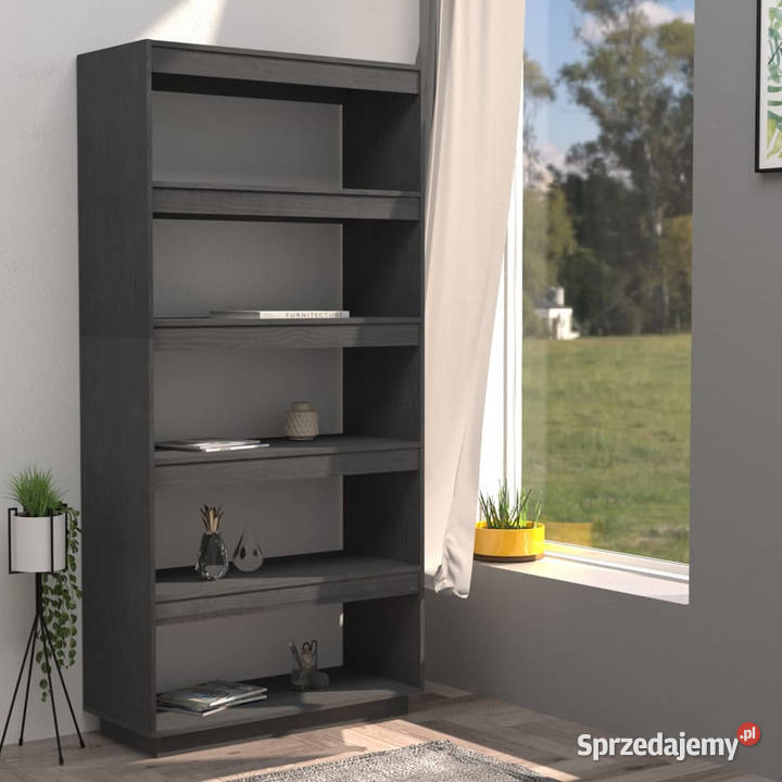 Regałprzegroda szary 80x35x167 lite drewno Warszawa sprzedam