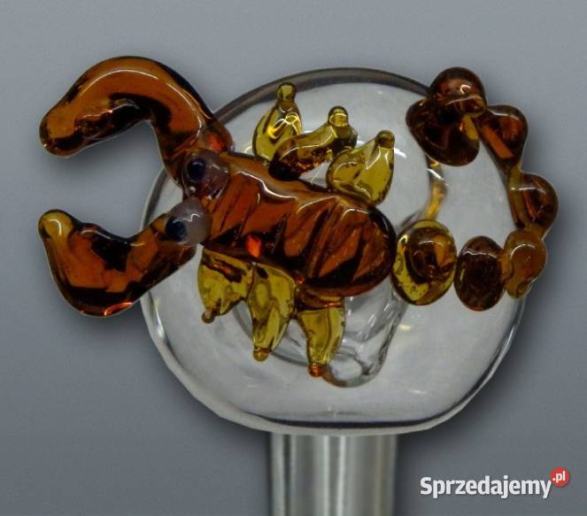 Szklana Fajka w Kształcie Łyżeczki Skorpion Pozostałe Dom i Ogród