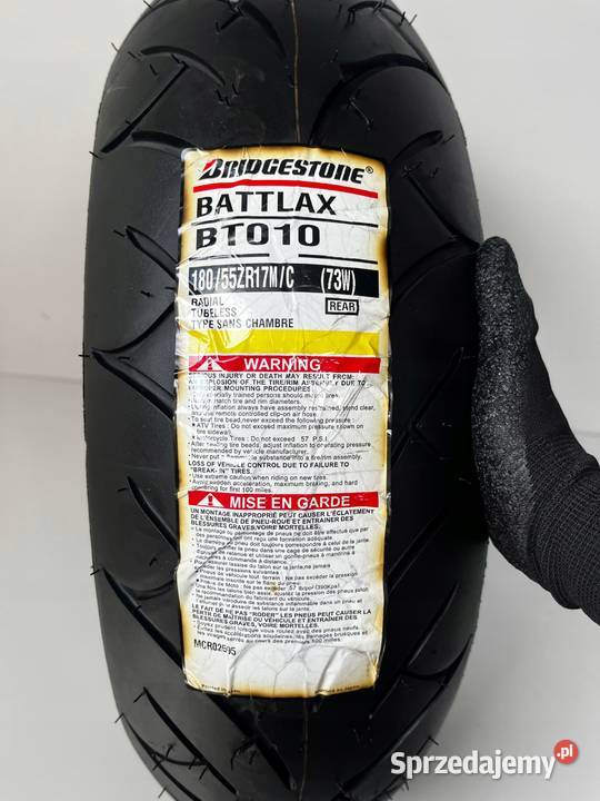 Opona motocyklowa BRIDGESTONE BATTLAX BT010R wielkopolskie Łobżenica