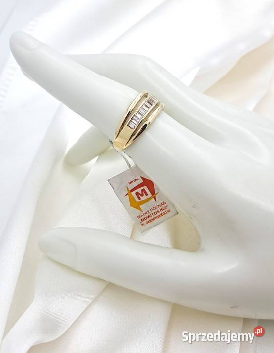 Pierścionek r16 Złoty pr333 Obrączkowy z Poznań