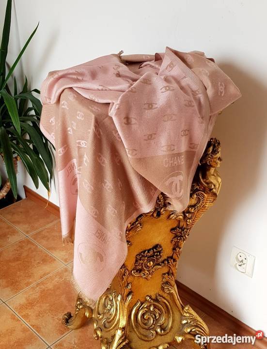 CHANEL SZAL DUŻA CHUSTA CC DWUSTRONNY SZAL Bydgoszcz