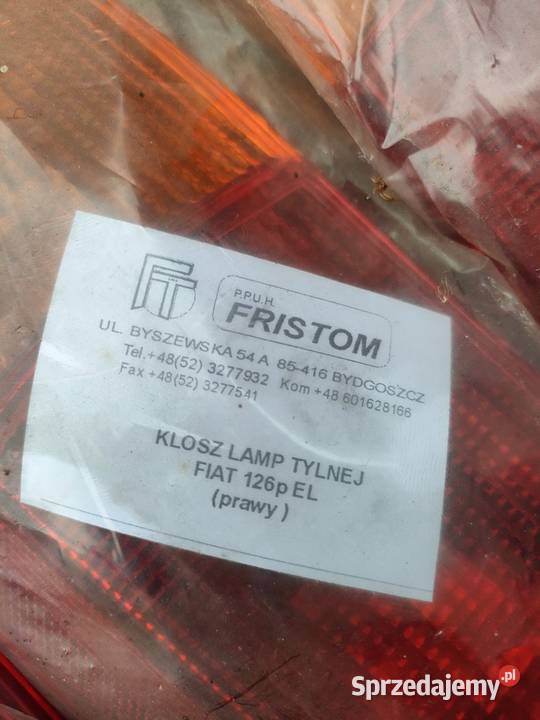 Nowe klosze lamp tylnych fiat 126p kujawsko-pomorskie Włocławek
