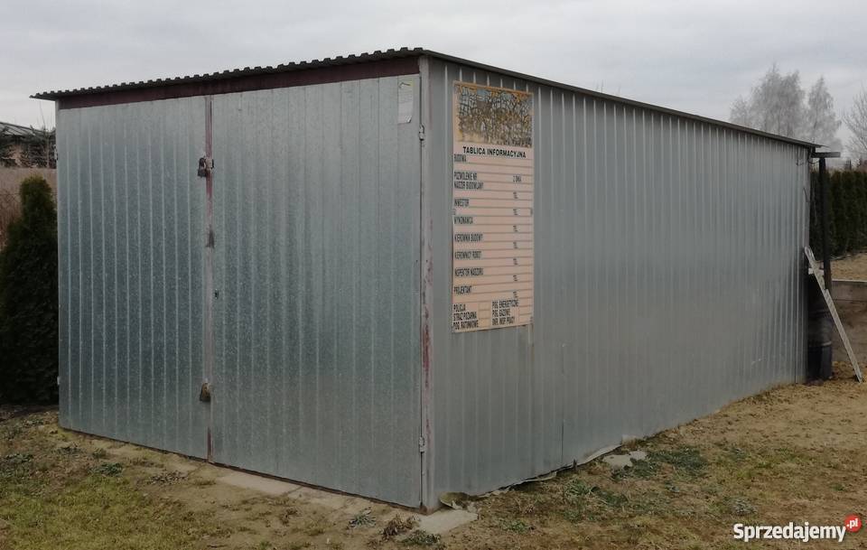 Garaż blaszany ocynkowany 3x5 samodzielny Lublin