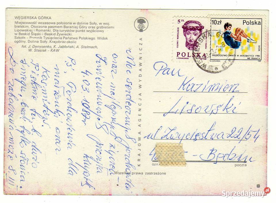 WĘGIERSKA GÓRKA 1 POCZTÓWKA WIELOWIDOKOWA