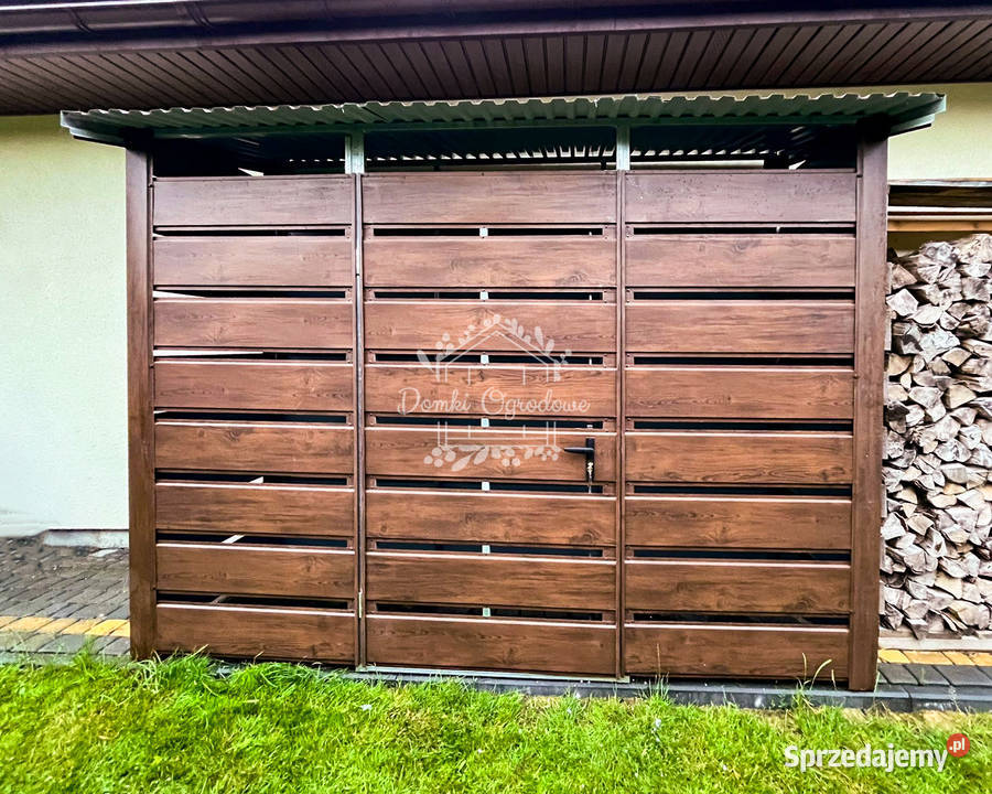 Wiata śmietnikowa Schowek 3x08m Drewnopodobny Białogard