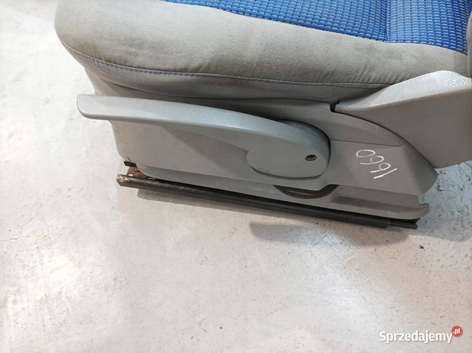 FOTELE PRZÓD TYŁ II RZĄD KOMPLET NIEBIESKIE