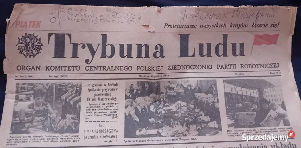 Trybuna Ludu 290 11 grudnia 1987 r Koźminek