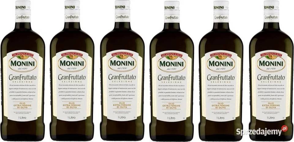 6x 1 l Monini GranFruttato Olio Vergine 6 litrów Świdnica sprzedam
