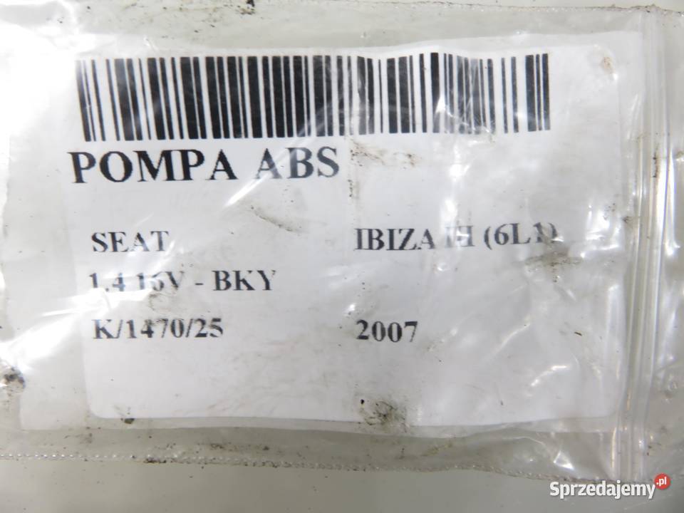 POMPA ABS SEAT IBIZA III 6L1 0265800511 małopolskie