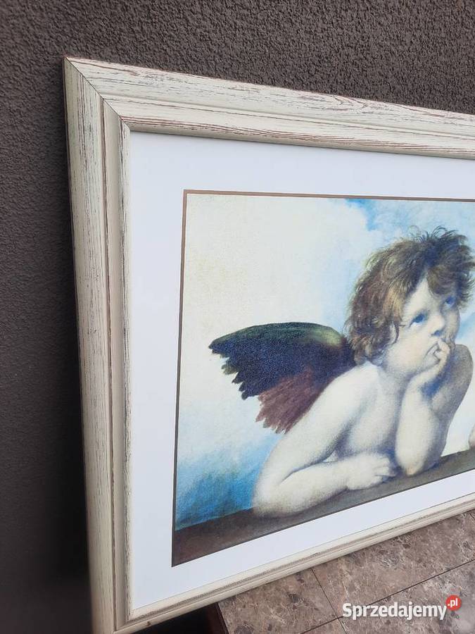 68 Obraz reprodukcja Raffaello Anioły bielona wielokolorowy Tczew sprzedam