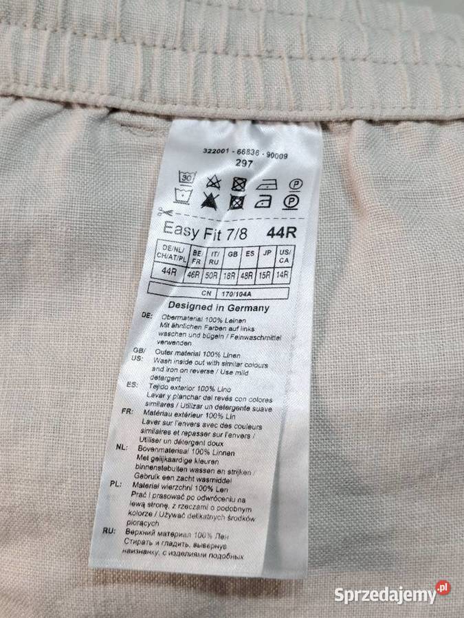 Spodnie lniane Gerry Weber len XXL Rozmiar 44(XXL) Kraków