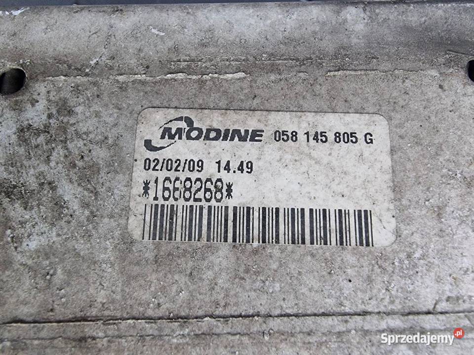 INTERCOOLER VOLKSWAGEN PASSAT B5 058145805G osobowe Lipno