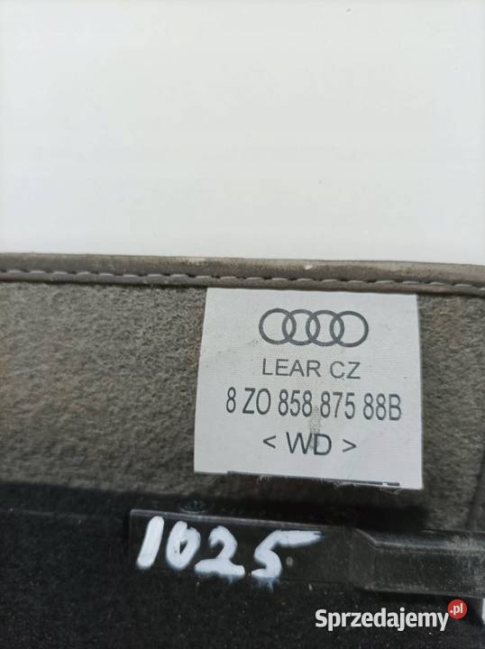 PODŁOGA BAGAŻNIKA DYWAN WYKŁADZINA 8Z0858875 Tapicerki samochodowe