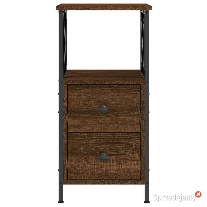 Szafki nocne 2 brązowy dąb 34x355x70 WM825952 sprzedam